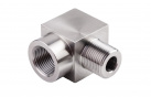 Резьбовой угловой фитинг с наружной и внутренней резьбами