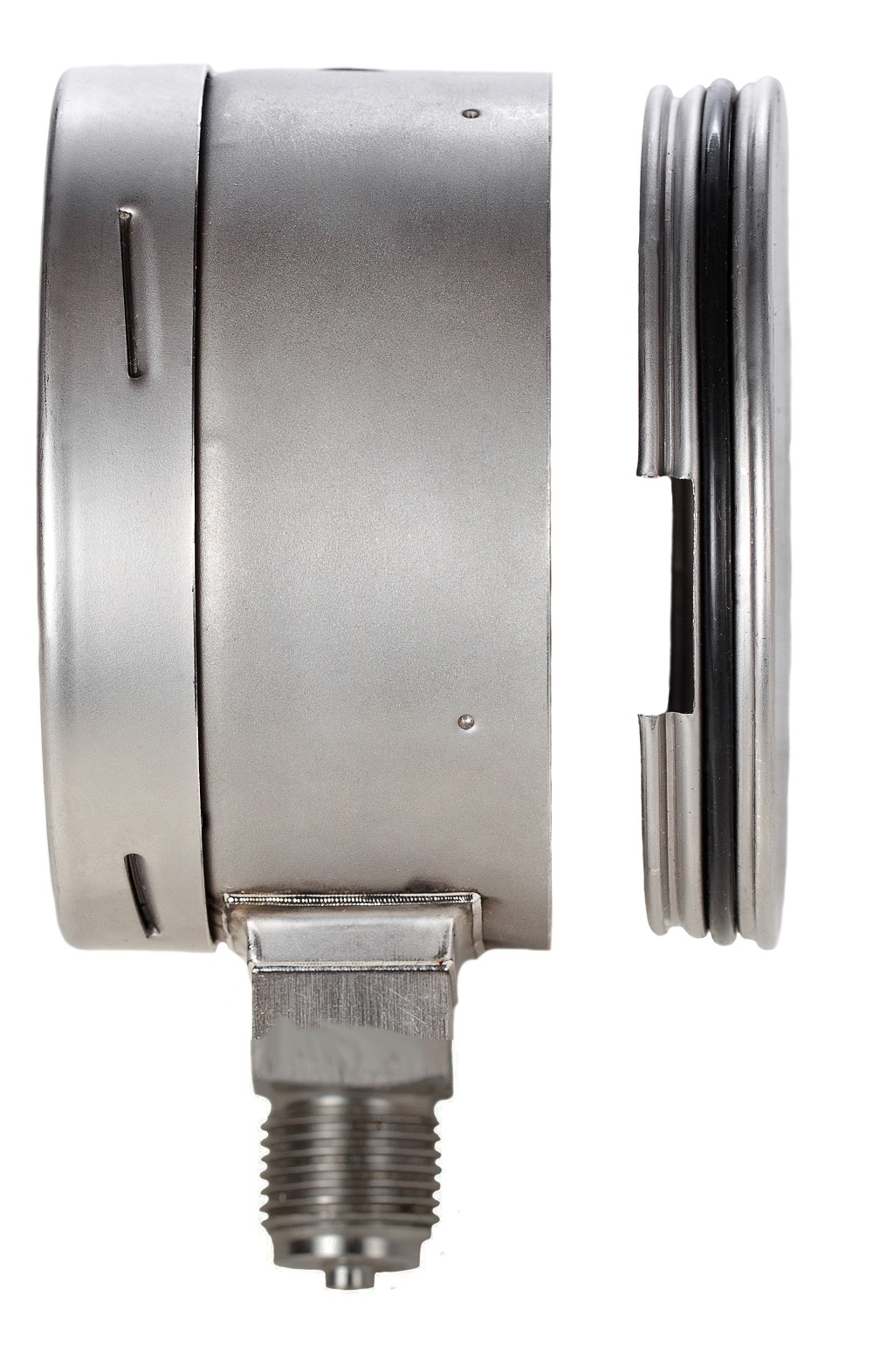 Вакуумметры, мановакуумметры, манометры коррозионностойкие ДВ8008-ВУф Кс, ДА8008-ВУф Кс, ДМ8008-ВУф Кс S Без заполнения (безопасное исполнение)