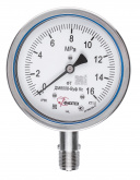 Вакуумметры, мановакуумметры, манометры коррозионностойкие ДВ8008-ВУф Кс, ДА8008-ВУф Кс, ДМ8008-ВУф Кс Без заполнения Б110