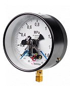 Вакуумметры, мановакуумметры, манометры электроконтактные пылевлагозащищенные ДВ2005ф, ДА2005ф, ДМ2005ф IP53 Тех.стекло