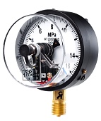 Вакуумметры, мановакуумметры, манометры электроконтактные пылевлагозащищенные ДВ2010ф, ДА2010ф, ДМ2010ф IP53