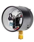 Вакуумметры, мановакуумметры, манометры электроконтактные пылевлагозащищенные ДВ2010ф, ДА2010ф, ДМ2010ф IP53 Тех.стекло