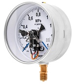 Вакуумметры, мановакуумметры, манометры электроконтактные пылевлагозащищенные ДВ2005ф, ДА2005ф, ДМ2005ф IP54(IP65)